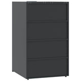 Wheelie Bin Storage for Single Bin Anthracite 69x79x117 cm Steel 4008426