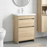 Bathroom Furniture Set Sonoma Oak 61 x 40 x 84.5 cm 3404260