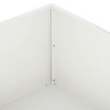 Garden Planter White 100 x 100 x 30 cm Cold-rolled Steel 8005080