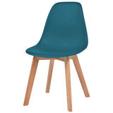 Dining Chairs 4 pcs Turquoise Plastic 244781
