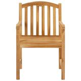 Handcarved Rose Chair 2 pcs Natural 58 x 60 x 90 cm 42030012