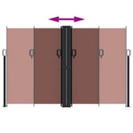 Retractable Side Awning Brown 160x1200 cm 4004824