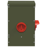 Chicken Feeder Olive Green 40.5 x 25 x 38 cm Cold-Rolled Steel 874652