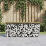 Garden Bench Gabion Design 103x31.5x42 cm Impregnated Wood Pine 834352