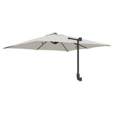 Garden Parasol Sand 248.5 x 247.5 x 160 cm Polyester and Steel 42003251