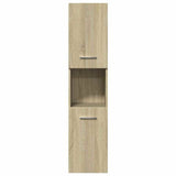 4 Piece Bathroom Furniture Set Sonoma Oak Engineered Wood 3325004