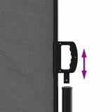 Retractable Side Awning Anthracite 140x1000 cm 4004718