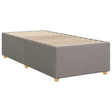 Bed Frame without Mattress Taupe 100x200 cm Fabric 3284712