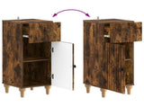 2 Piece Bathroom Cabinet Set ALKMAAR Smoked Oak Engineered Wood 3417995