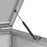 Single Wheelie Bin Shed 69x77.5x115 cm Stainless Steel 149558