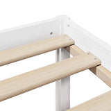 Bookcase Bed without Mattress White 160x200 cm Solid Wood Pine 3321974