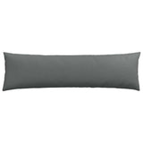 Sofa Pillows 2 pcs Dark Grey 145 x 40 cm Fabric 42013826