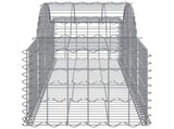 Arched Gabion Baskets 4 pcs 200x50x40/60 cm Galvanised Iron 3146259