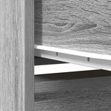 Cabinet with Drawer Grey Sonoma 55.5x34x119.5 cm Engineered Wood 861648