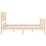 Bed Frame without Mattress Small Double Solid Wood Pine 3192526