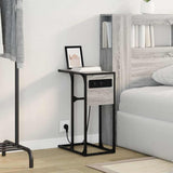 Bedside Cabinet Grey Sonoma 41.5 x 26 x 60.5 cm Engineered Wood 859603