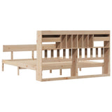 Bookcase Bed without Mattress 180x200 cm Super King Solid Wood Pine 3321840