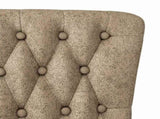 Slipper Chair Light Grey 56.5 x 70 x 110 cm Faux Suede Leather 42020687