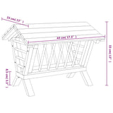 Rabbit Hay Feeder 44x33x33 cm Solid Wood Fir 172425