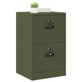 File Cabinet Olive Green 45.5 x 42 x 74.5 cm Cold-Rolled Steel 891614