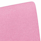 Dining Chairs with Wheels 2 pcs Pink 57 x 66 x 94 cm Fabric 42017816