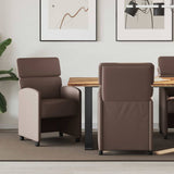 Dining Chairs with Wheels 2 pcs Brown 58 x 65 x 98 cm 42017885