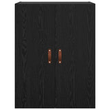 Wall Cabinet Black Oak 69.5 x 34 x 90 cm Engineered Wood 879509
