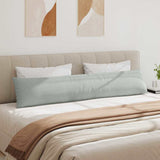 Sofa Pillows 2 pcs Light Grey 200 x 40 cm Corduroy Fabric 42013885