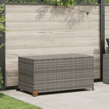 Garden Storage Box Light Grey 120x65x61 cm Poly Rattan 310090