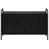 TV Cabinet 79.5 x 33 x 50 cm Black Oak Engineered Wood 8013728