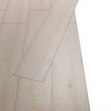 Non Self-adhesive PVC Flooring Planks 5.26 m 2 mm Oak Classic White 245164