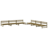 6 Piece Garden Lounge Set Impregnated Wood Pine 3186612