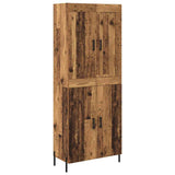 Highboard 2 pcs Old Wood Engineered Wood 3415667