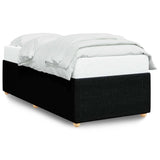 Bed Frame without Mattress Black Single Fabric 3285073