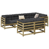 7 Piece Garden Sofa Set Impregnated Wood Pine 3299492