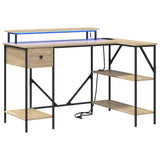 Desk with Drawer Sonoma Oak 120 x 79 x 86.5 cm Engineered Wood 859401