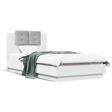 Bed Frame without Mattress White 90x190 cm Single 3209968