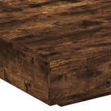 Coffee Table Smoked Oak 100x100x31 cm Engineered Wood 836599