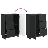 Sideboard with Drawer Black 66 x 34.5 x 90 cm Engineered Wood 893936