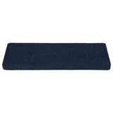 Stair Mats Self-adhesive 15 pcs 65x21x4 cm Navy Rectangular Edge 326191