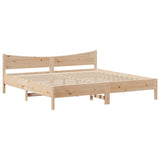 Bed Frame with Headboard 180x200 cm Super King Solid Wood Pine 3306294