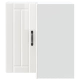 Kitchen Wall Corner Cabinet Lucca High Gloss White Engineered Wood 853859