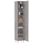 Highboard Grey Sonoma 34.5x34x180 cm Engineered Wood 3198823