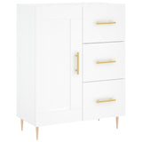 Highboard White 69.5x34x180 cm Engineered Wood 3190005