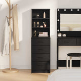 Highboard Black oak 40 x 41 x 135 cm Engineered wood 865047