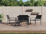 5 Piece Garden Dining Set Poly Rattan and Steel 3187004