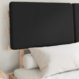 Bed Frame with Upholstered Headboard Black 140 x 190 cm 877356