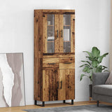 Highboard with Drawer 2 pcs Old Wood Engineered Wood 3415635