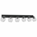 Ceiling Spotlight Black 110.5 x 13 x 26 cm Glass and Metal 42001222