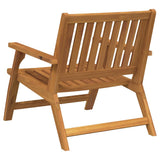 Relax Bench 2 pcs Brown Solid Acacia Wood 367826